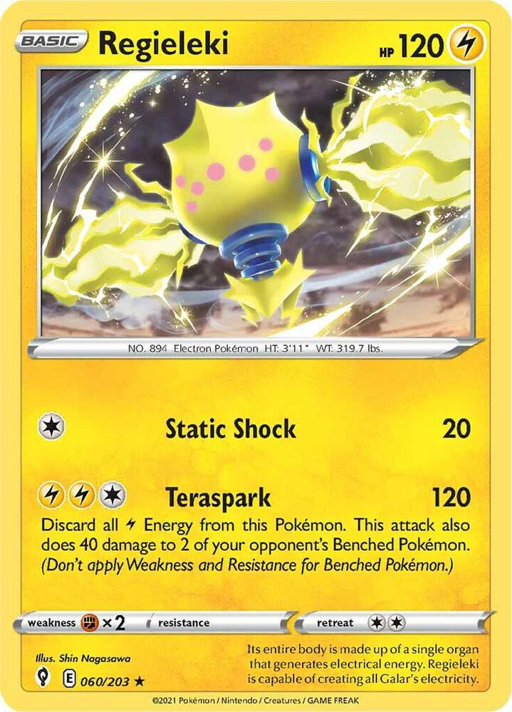 Regieleki 060/203 Evolving Skies Pokémon card