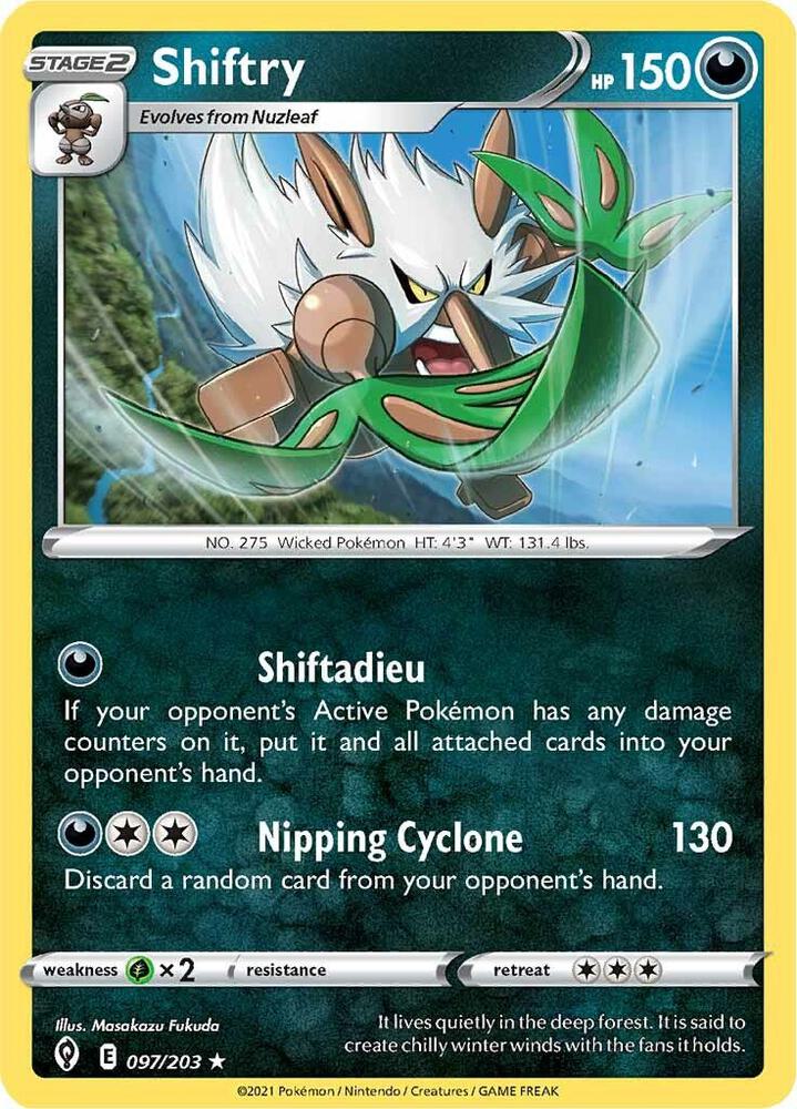 Shiftry 097/203 Evolving Skies Pokémon card