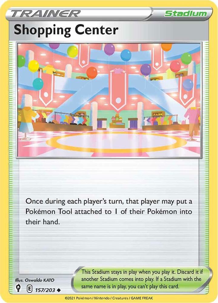 Shopping Center 157/203 Evolving Skies Pokémon card