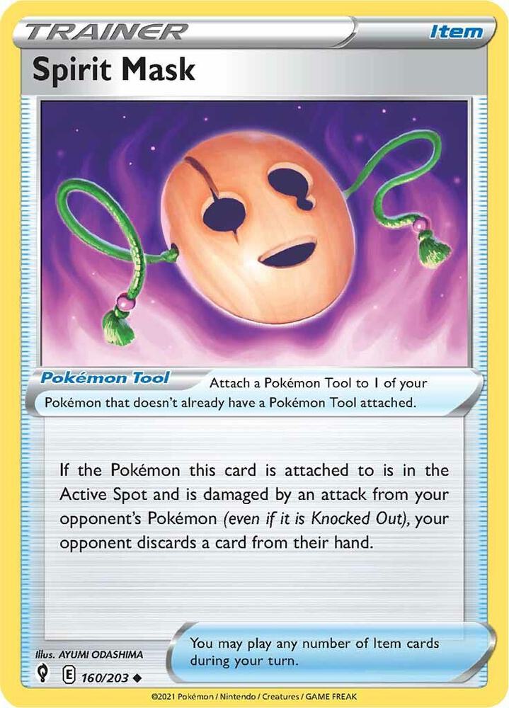 Spirit Mask 160/203 Evolving Skies Pokémon card