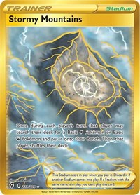 Stormy Mountains 232/203 Secret Rare – Evolving Skies Pokémon card