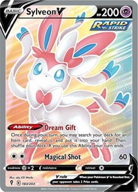 Sylveon V 183/203 Ultra Rare – Evolving Skies Pokémon card