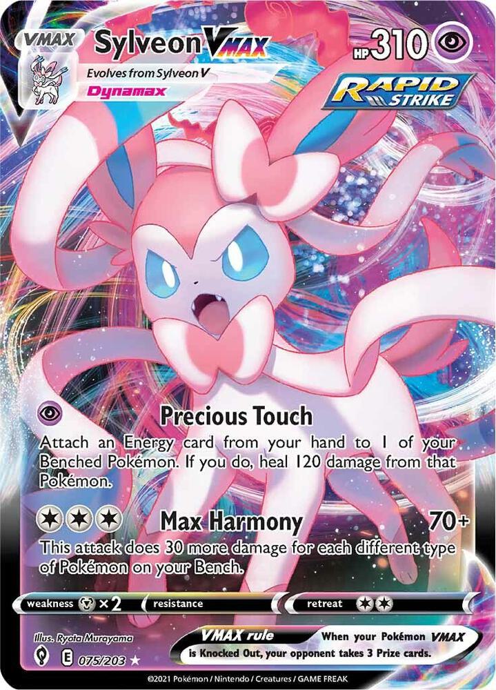Sylveon VMAX 075/203 Evolving Skies Pokémon card