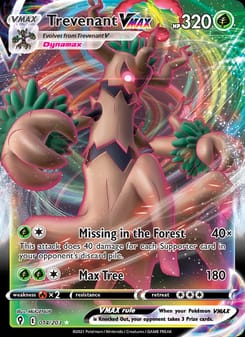 Trevenant VMAX 014/203 Ultra Rare – Evolving Skies Pokémon card