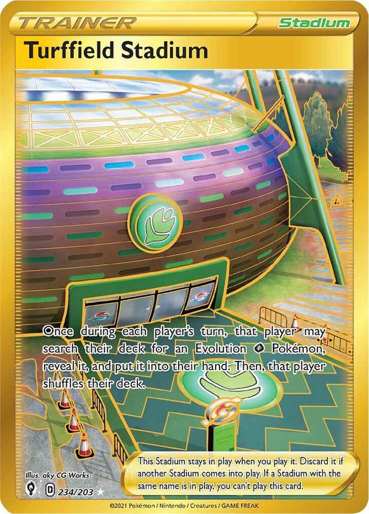 Turffield Stadium 234/203 Evolving Skies Pokémon card