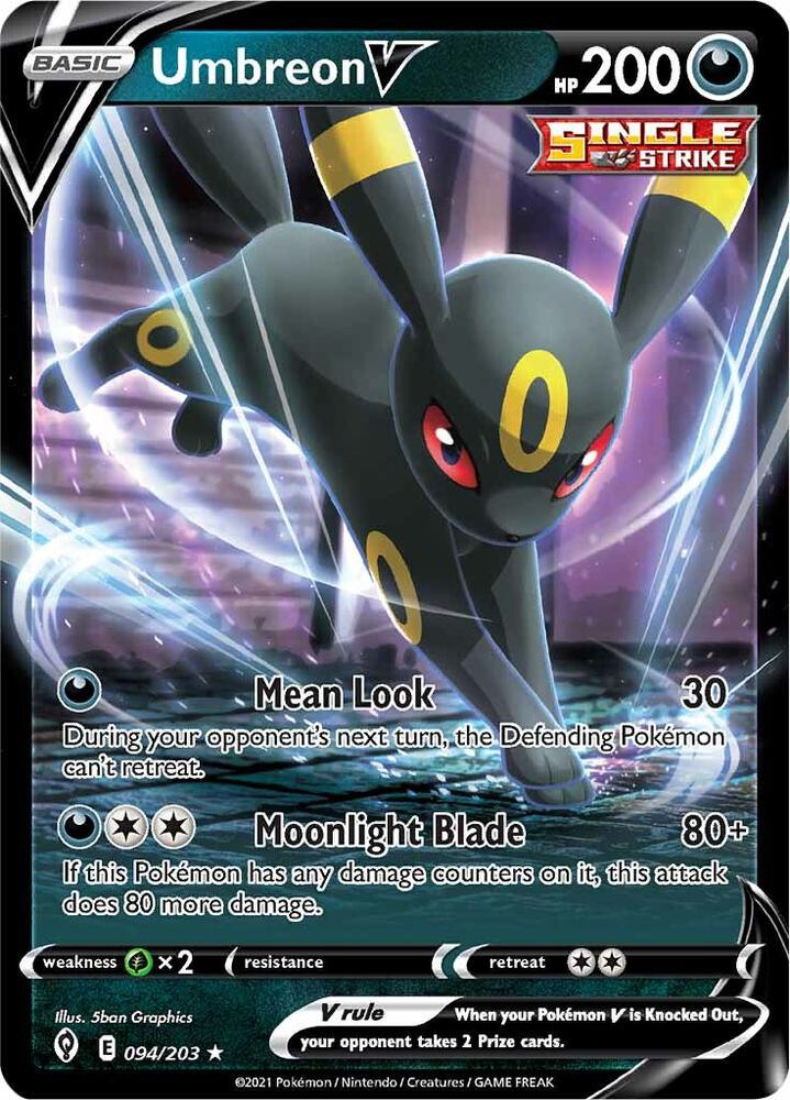 Umbreon V 094/203 Evolving Skies Pokémon card