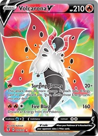 Volcarona V 170/203 Ultra Rare – Evolving Skies Pokémon card