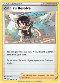 Zinnia's Resolve 164/203 Uncommon – Evolving Skies Pokémon card