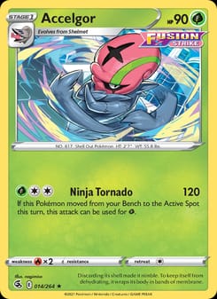 Accelgor 014/264 Rare – Fusion Strike Pokémon card