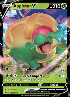 Appletun V 026/264 Ultra Rare – Fusion Strike Pokémon card