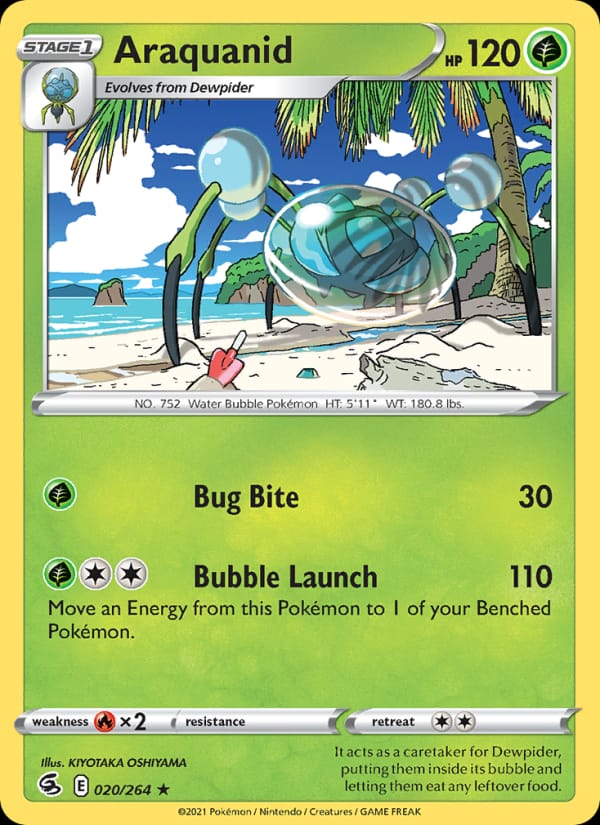 Araquanid 020/264 Fusion Strike Pokémon card