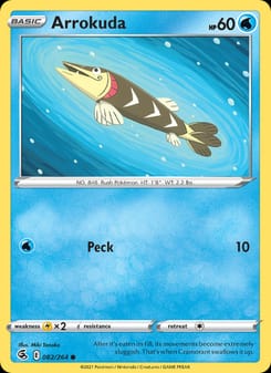 Arrokuda 082/264 Common – Fusion Strike Pokémon card