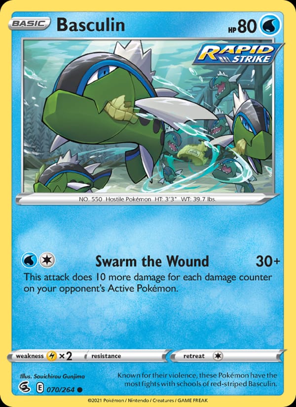 Basculin 070/264 Fusion Strike Pokémon card