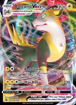 Boltund VMAX 104/264 Ultra Rare – Fusion Strike Pokémon card