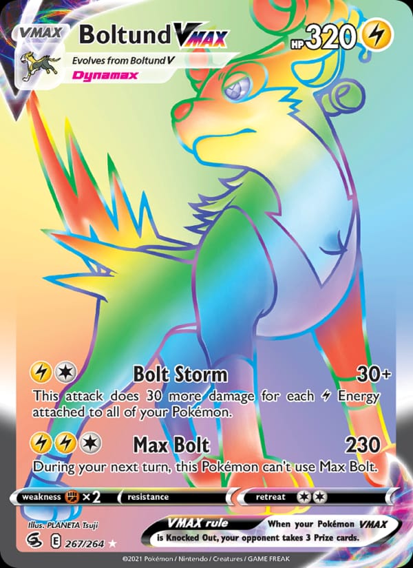 Boltund VMAX 267/264 Fusion Strike Pokémon card