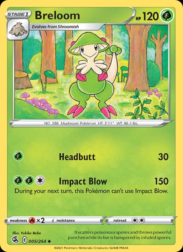Breloom 005/264 Fusion Strike Pokémon card