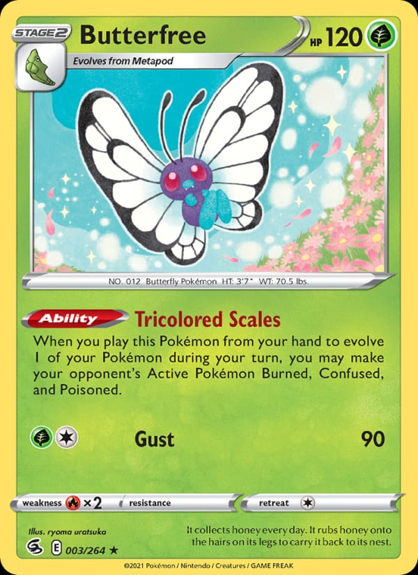 Butterfree 003/264 Fusion Strike Pokémon card