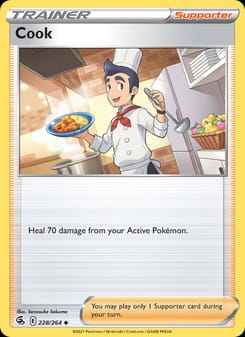 Cook 228/264 Uncommon – Fusion Strike Pokémon card