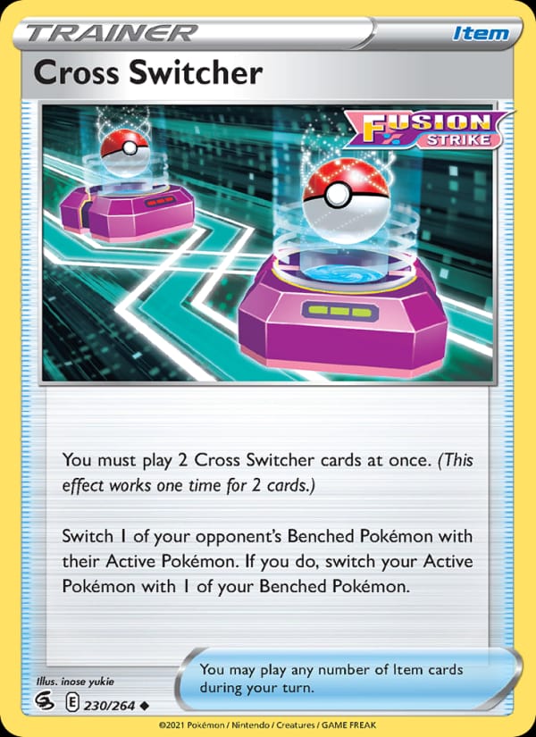 Cross Switcher 230/264 Fusion Strike Pokémon card