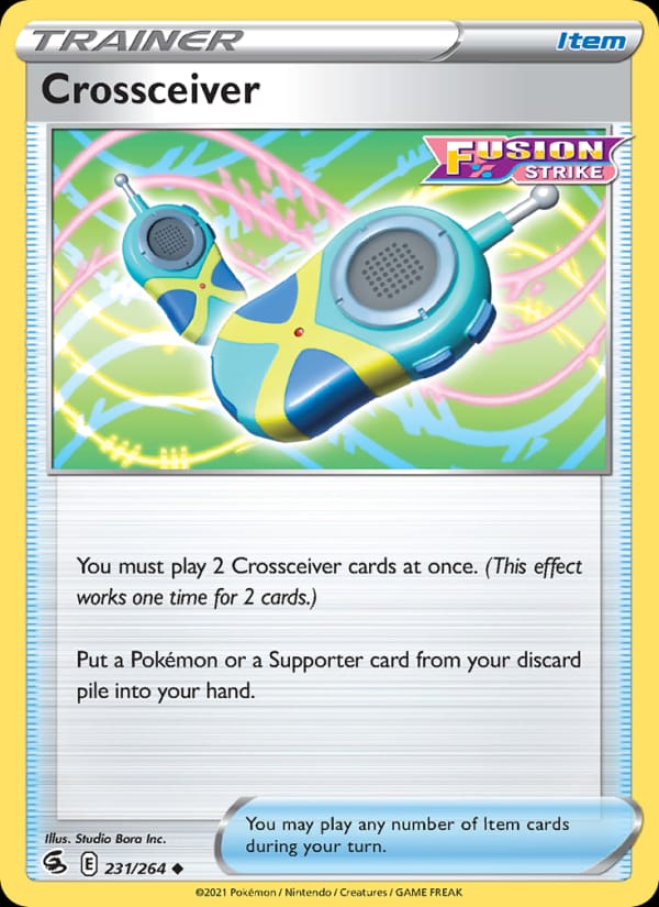 Crossceiver 231/264 Fusion Strike Pokémon card