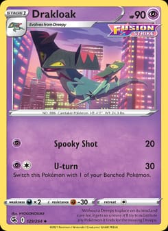 Drakloak 129/264 Uncommon – Fusion Strike Pokémon card