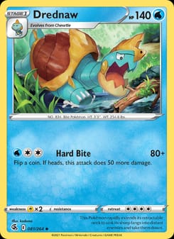 Drednaw 081/264 Uncommon – Fusion Strike Pokémon card