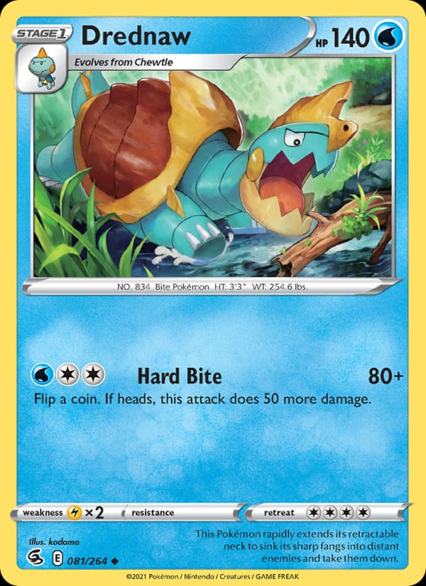 Drednaw 081/264 Fusion Strike Pokémon card