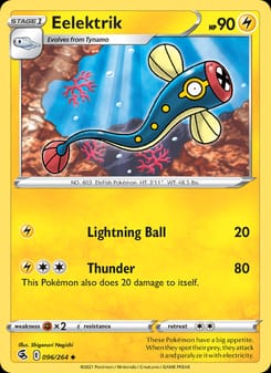 Eelektrik 096/264 Uncommon – Fusion Strike Pokémon card