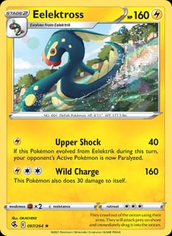 Eelektross 097/264 Rare – Fusion Strike Pokémon card
