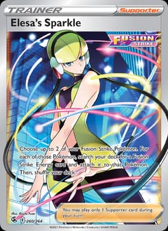Elesa's Sparkle 260/264 Ultra Rare – Fusion Strike Pokémon card