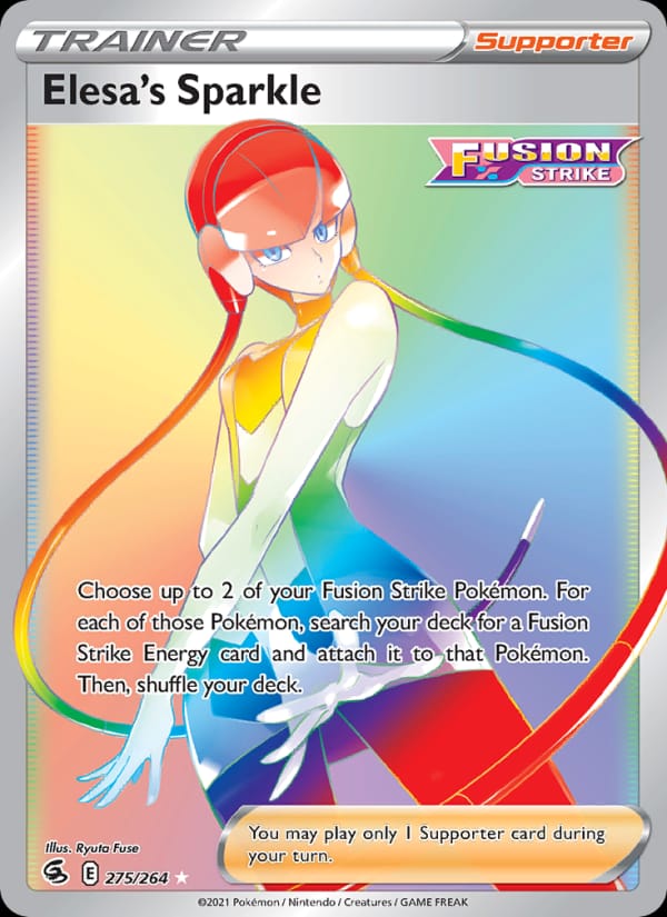 Elesa's Sparkle 275/264 Fusion Strike Pokémon card