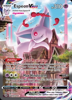 Espeon VMAX 270/264 Secret Rare – Fusion Strike Pokémon card