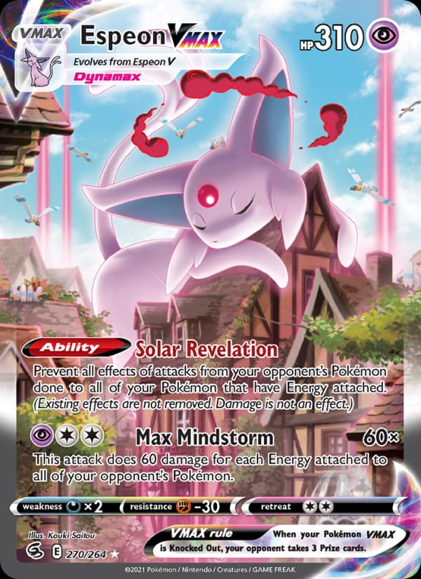 Espeon VMAX 270/264 Fusion Strike Pokémon card