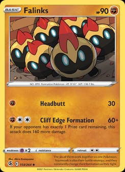 Falinks 154/264 Uncommon – Fusion Strike Pokémon card