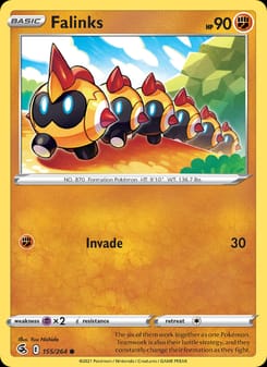 Falinks 155/264 Common – Fusion Strike Pokémon card