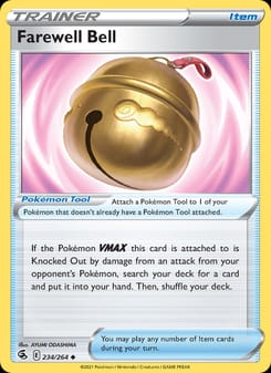Farewell Bell 234/264 Uncommon – Fusion Strike Pokémon card