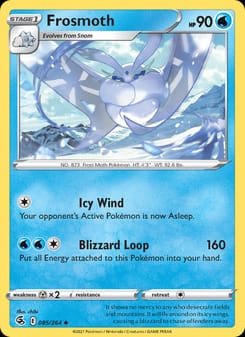 Frosmoth 085/264 Uncommon – Fusion Strike Pokémon card