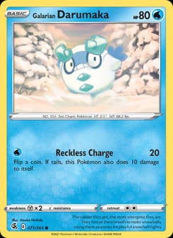 Galarian Darumaka 071/264 Common – Fusion Strike Pokémon card