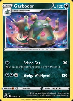 Garbodor 169/264 Uncommon – Fusion Strike Pokémon card