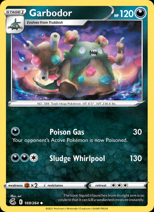 Garbodor 169/264 Fusion Strike Pokémon card