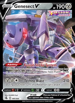 Genesect V 185/264 Ultra Rare – Fusion Strike Pokémon card