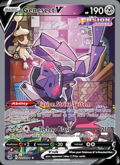 Genesect V 255/264 Ultra Rare – Fusion Strike Pokémon card