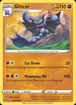 Gliscor 141/264 Uncommon – Fusion Strike Pokémon card