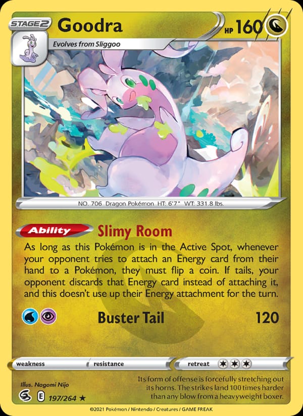Goodra 197/264 Fusion Strike Pokémon card