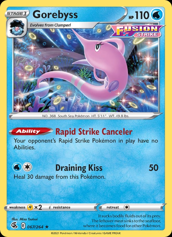 Gorebyss 067/264 Fusion Strike Pokémon card