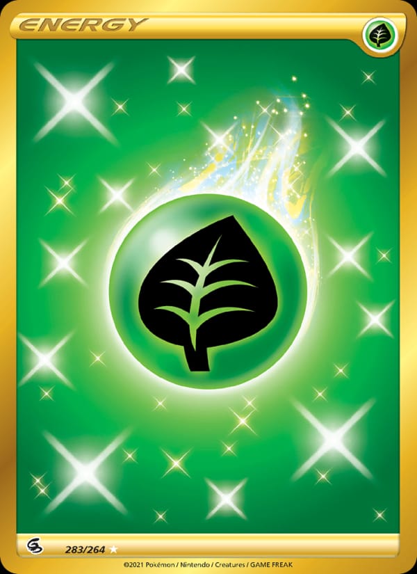 Grass Energy 283/264 Fusion Strike Pokémon card