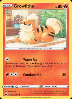 Growlithe 032/264 Common – Fusion Strike Pokémon card