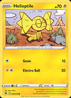 Helioptile 098/264 Common – Fusion Strike Pokémon card
