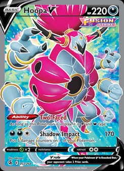 Hoopa V 253/264 Ultra Rare – Fusion Strike Pokémon card