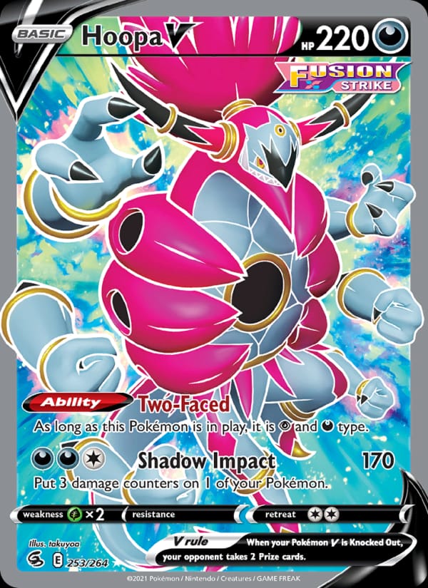 Hoopa V 253/264 Fusion Strike Pokémon card